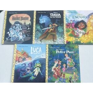 LITTLE GOLDEN BOOKS DISNEY TITLES 6 LOT‎ CHILDRENS KIDS